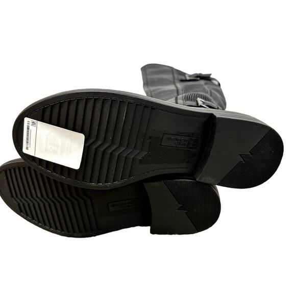 White Mountain Black Meditate Tall Riding Boot Women's Size 6M Stretch Panel NWB - Picture 6 of 9